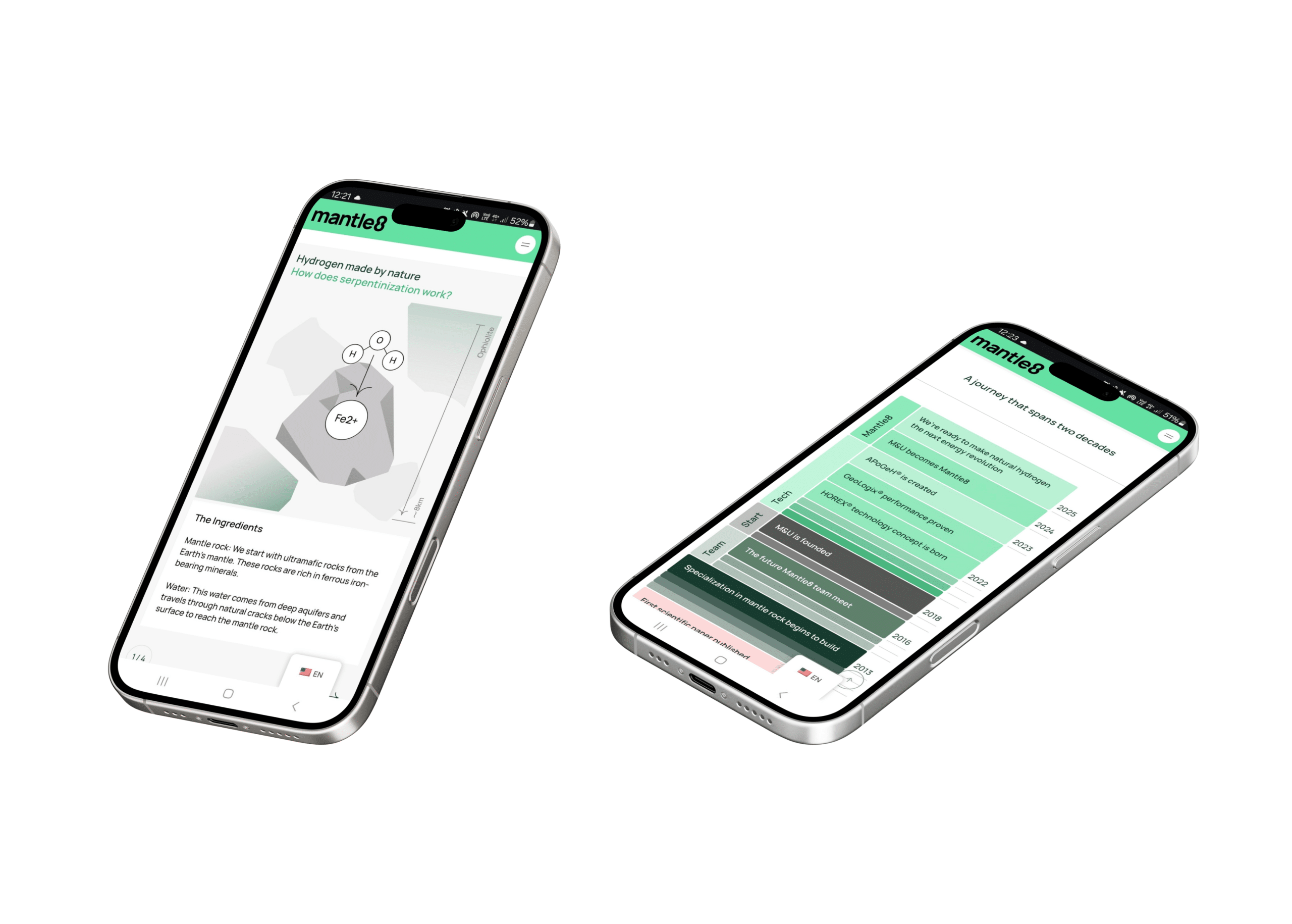 Mantle8 phone mock-up